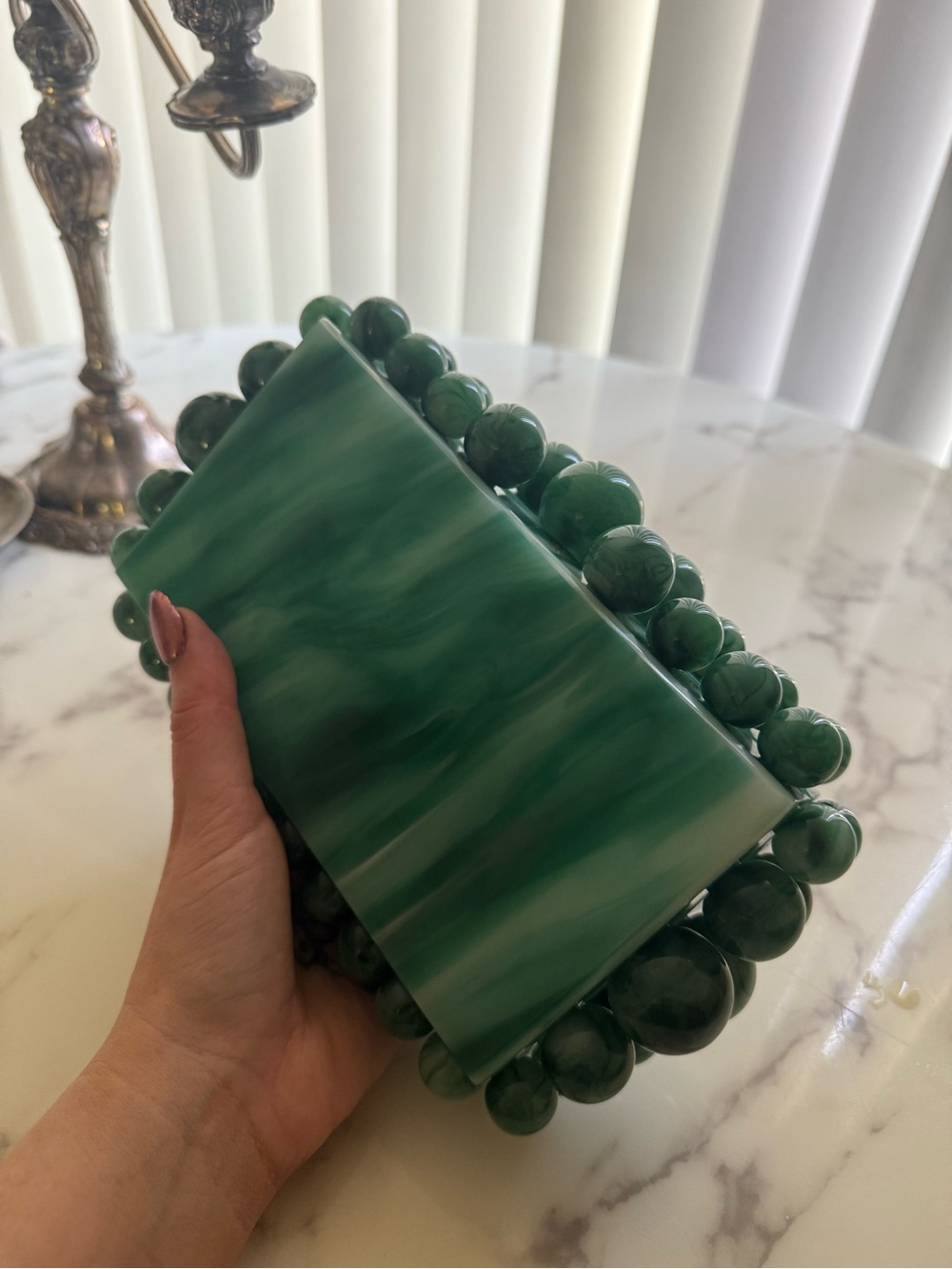 Green Acrylic Clutch